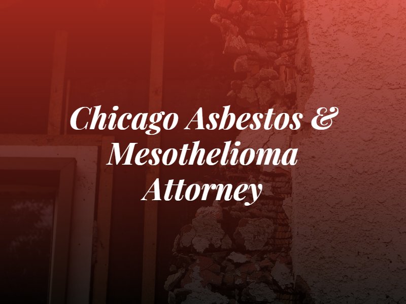 chicago asbestos and mesothelioma attorney text over a picture of an old house being torn down with asbestos in the walls